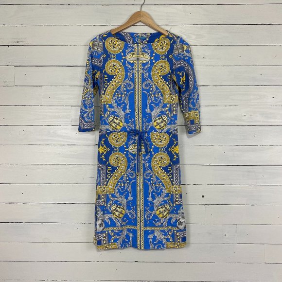 J. McLaughlin Marianne Tie Waist Mid-Length Dress